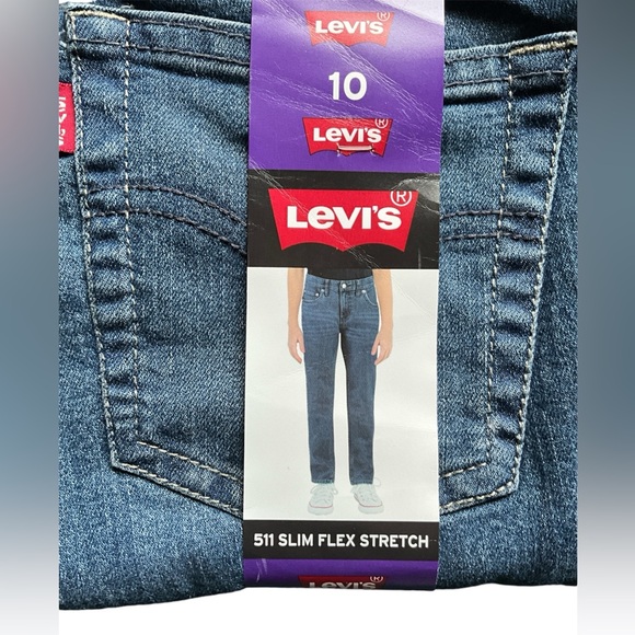 LEVI’S 511 Youth Size 10 Slim Flex Stretch Pants Jeans Slim Fit - Picture 3 of 5